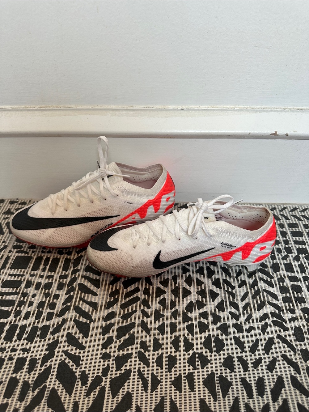 Nike Soccer Cleats - White, Black & Bright Coral